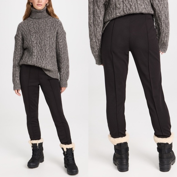 NWT Sweaty Betty Off Piste Stirrup Ski Pants in Black - Picture 1 of 6